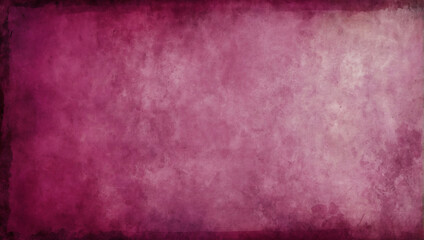 Magenta canvas with distressed grunge texture, watercolor-painted magenta tones on a cloudy fuchsia banner, resembling aged parchment with vibrancy. - obrazy, fototapety, plakaty