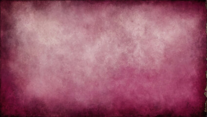 Magenta canvas with distressed grunge texture, watercolor-painted magenta tones on a cloudy fuchsia banner, resembling aged parchment with vibrancy. - obrazy, fototapety, plakaty