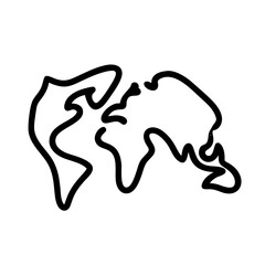 world map outline