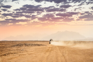 Reise zur orientalischen Wüste in Ägypten in der Nähe von Safaga, Afrika