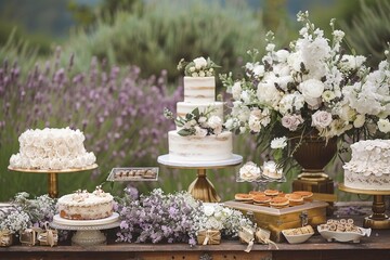Wedding Dessert Table, Rustic, Boho