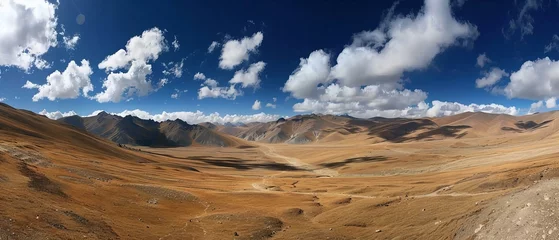Fotobehang panorama of the mountains of the caucasus © Lemar
