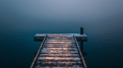 Dock in the Middle of a Lake