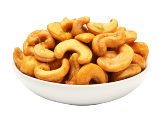 Cashew Marinade isolated on transparent png background. Generative ai