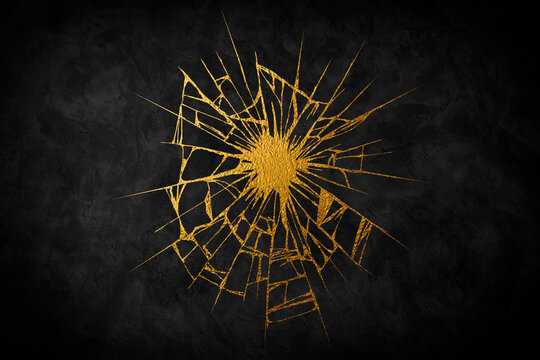 Realistic set of shiny golden blots and scratch card effects grunge texture on white background isolated vector illustration