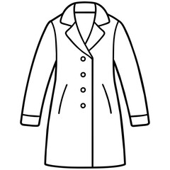 Naklejka premium Coat vector illustration