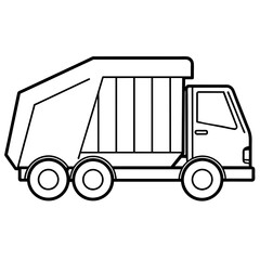 Garbage  truck vector illustration