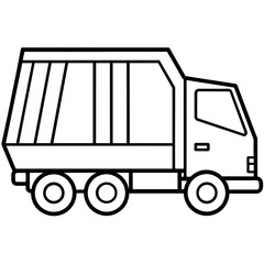Garbage  truck vector illustration