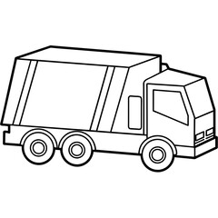 Garbage  truck vector illustration