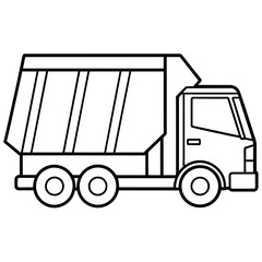 Garbage  truck vector illustration