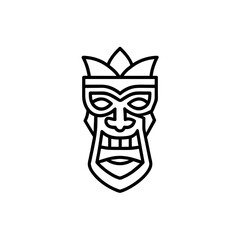 Halloween Face mask vector illustration
