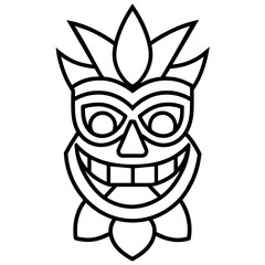 Halloween Face mask vector illustration
