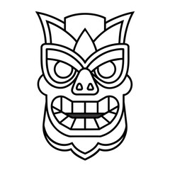 Halloween Face mask vector illustration
