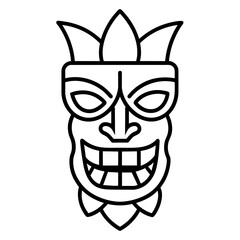 Halloween Face mask vector illustration

