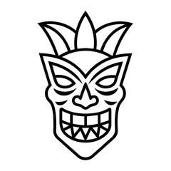 Halloween Face mask vector illustration
