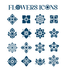 Flowers Icon Garden symbols Clipart Decoration icons blooms elegance floral beautiful symbols flowers