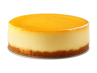 Cheese Cakes isolated on transparent png background. Generative ai
