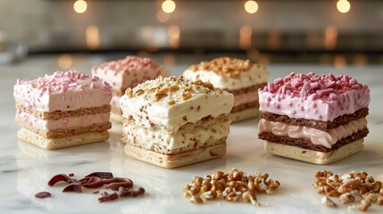 Gourmet Ice Cream Sandwiches - A Trio of Decadent Treats