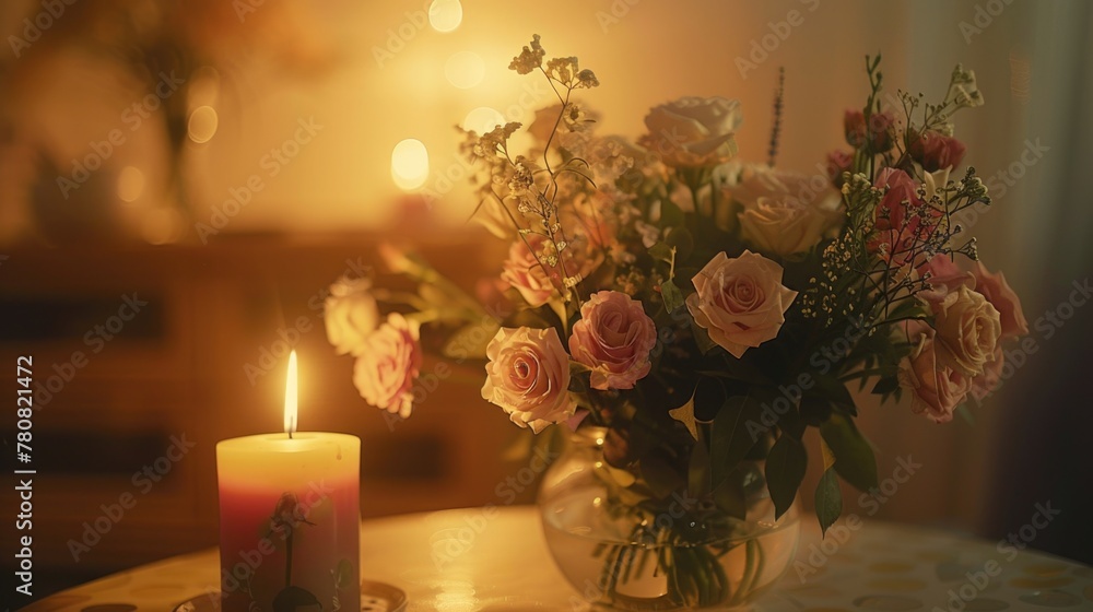 Poster A simple yet elegant table decoration. Suitable for various events and occasions