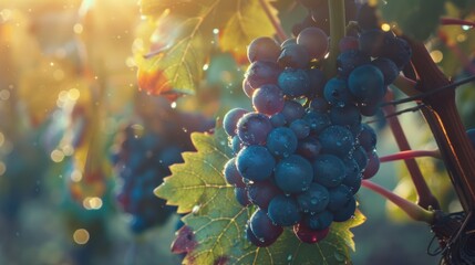 A Cluster of Ripe Grapes