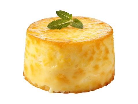Cheese Timbale isolated on transparent png background. Generative ai