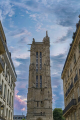 Paris, the Saint-Jacques tower in the historical center, in a public park
- 780824851