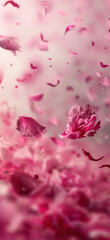 Obraz premium Cherry Blossom Petals Afloat., Amazing and simple wallpaper, for mobile