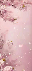 Cherry Blossom Petals Floating Down, Amazing and simple wallpaper, for mobile