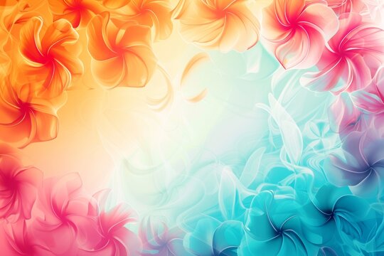 abstract background for Hawaiian Lei Day
