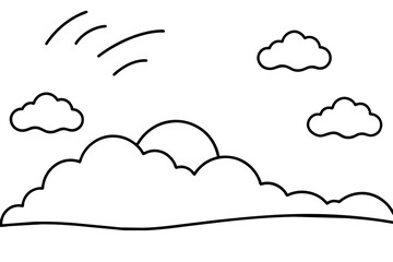 photo-of-a-perfect-blue-sky vector illustration