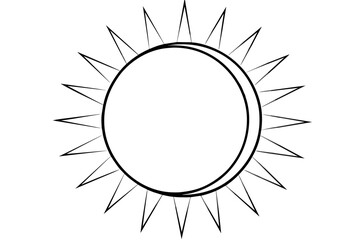 solar-eclipse vecctor illustration