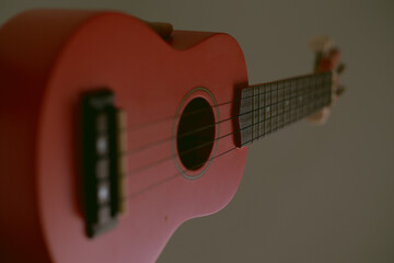 Red ukulele 