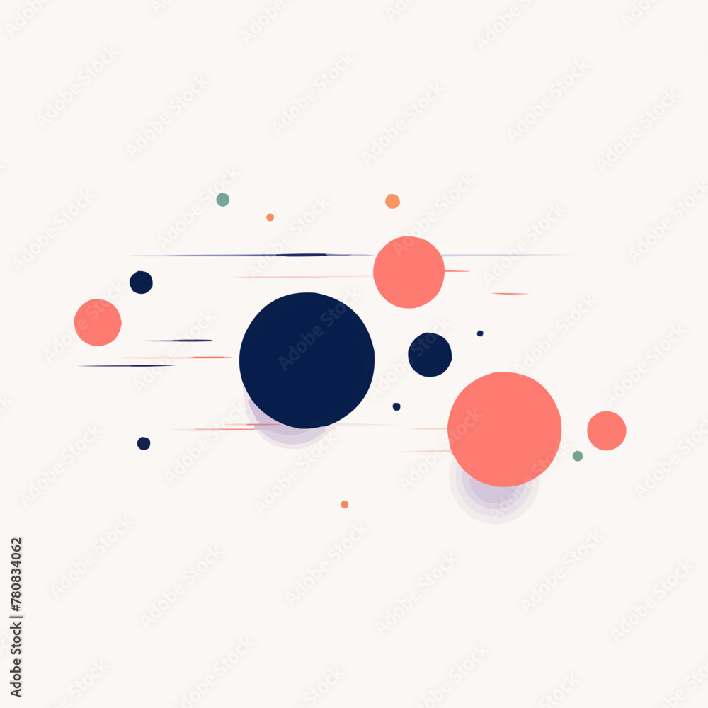 Poster palette | minimalist and simple set of 3 line white background - vector illustration
