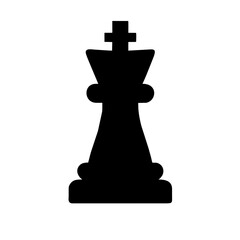 Chess Piece icon vector graphics element silhouette sign symbol illustration on a Transparent Background