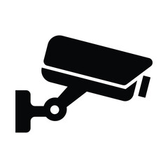 Security camera icon, video surveillance, cctv sign. Surveillance camera,monitoring, safety home protection system. Fixed CCTV, Security Camera Icon Vector Template Illustration Design.	