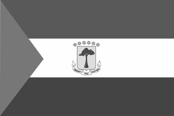 Equatorial Guinea flag original black and white