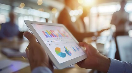 Executive Analyzing Digital Data