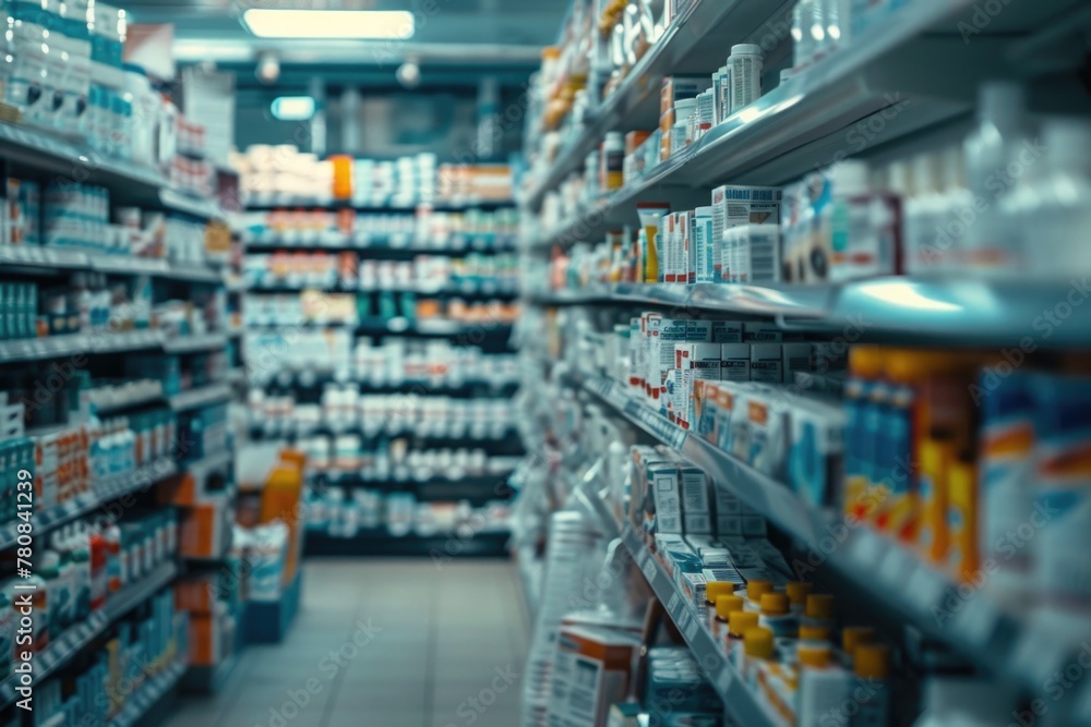 Aufkleber a store filled with a wide range of products. ideal for showcasing retail or shopping concepts
