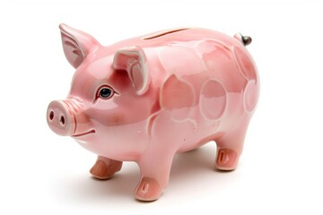 Obraz premium Piggy bank isolated on white