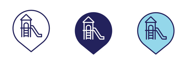 Playground Pin Icon - Navigation Set