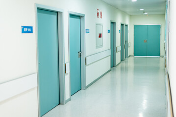 Doors in hospital hall
