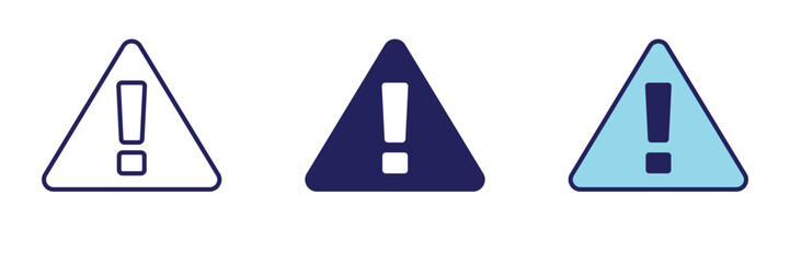 Warning Sign Icon - Navigation Set