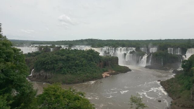 Iguazu falls aerial view