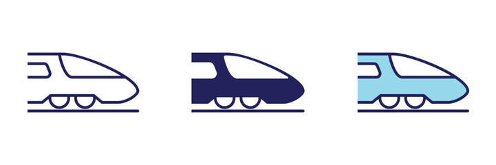 Train Transportation Icon - Navigation Set