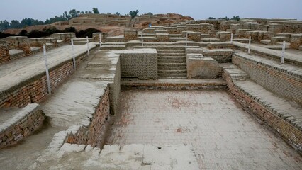 Ancient harappan civilization ruins at mohenjo-daro Great Bath