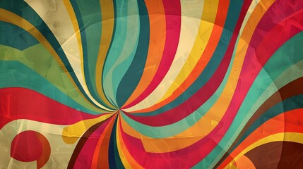 Colorful abstract vintage wallpaper background design - obrazy, fototapety, plakaty