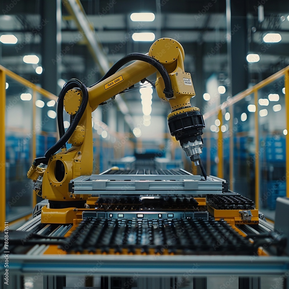 Aufkleber advanced manufacturing hub, where electrical engineering meets ai optimization, robotics and higheff