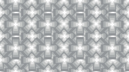 A pattern of cross and shades of gray