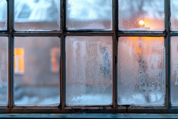 Winter window condensation
