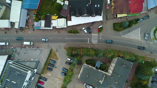 Top Down Souvenir Shop Ustronie Morskie Sklepiki Wojska Polskiego Aerial Poland